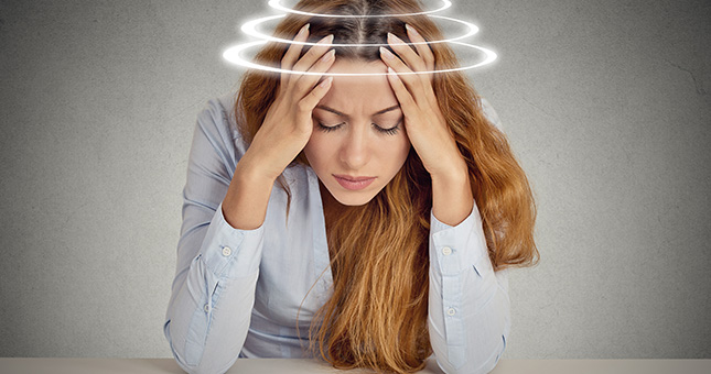 vertigo mujer sufriendo vertigos